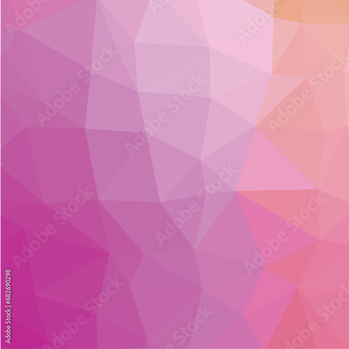 Colorful polygon pattern. Low poly design. Vector illustration 