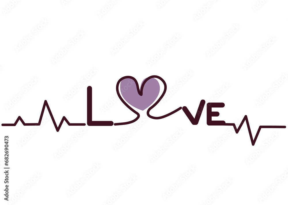 A heart of love filled with beautiful emotions. Style 1 ,Line art ,Colour purple A heart of love filled with beautiful emotions. Style 1 ,Line art ,Colour purple