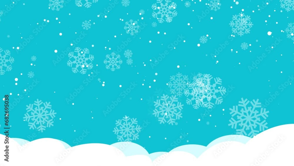 Snow flakes snow rain background. Bright blue Christmas snow. 4K resolution video 3840x2160 Snow flakes snow rain background. Bright blue Christmas snow. 4K resolution video 3840x2160
