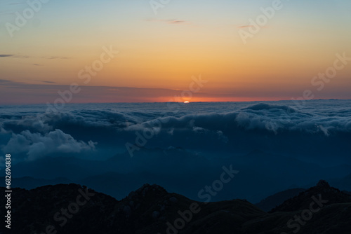 Sunrise from Nagatadake, Yakushima island, Japan © U3photos