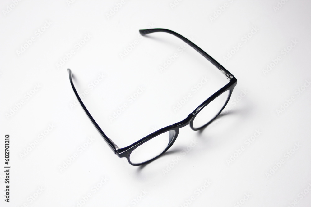 Glasses isolated on a white background. Glasses for sight and vision correction Glasses isolated on a white background. Glasses for sight and vision correction