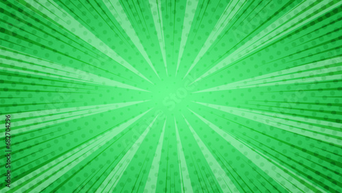 green abstract comic background