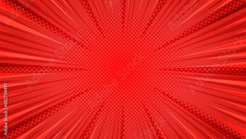 pop art abstract comic background with red colour