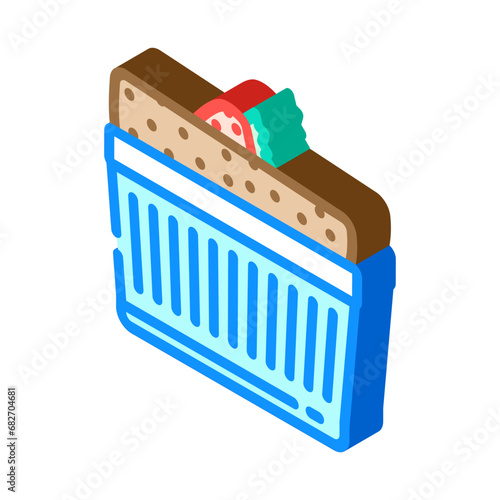 french cuisine souffle isometric icon vector. french cuisine souffle sign. isolated symbol illustration