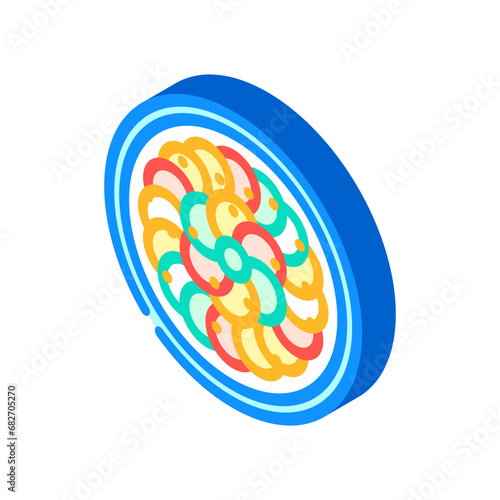 ratatouille french cuisine isometric icon vector. ratatouille french cuisine sign. isolated symbol illustration