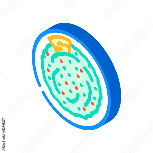 guacamole mexican cuisine isometric icon vector. guacamole mexican cuisine sign. isolated symbol illustration