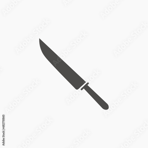 knife icon vector flat symbol sign