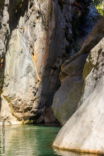 View of Goynuk canyon in Antalya province, Turkey © olyasolodenko