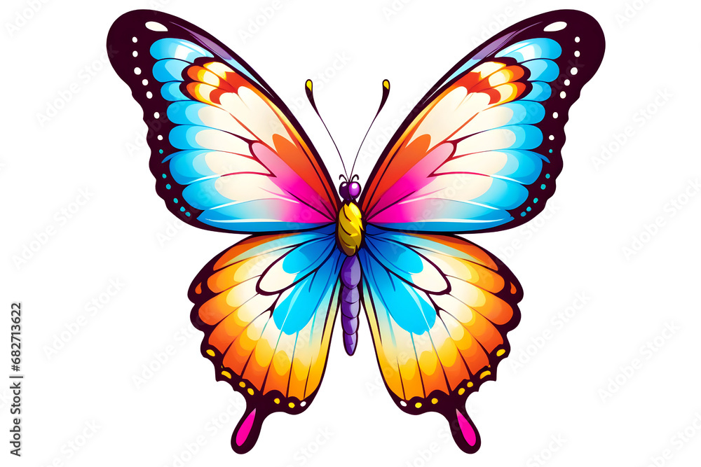 A Cartoonish Butterfly in a Playful Pose (PNG 10800x7200) A Cartoonish Butterfly in a Playful Pose (PNG 10800x7200)
