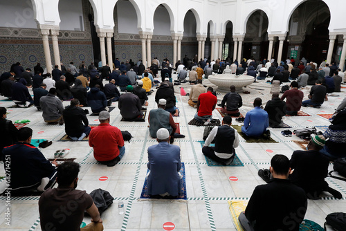 Photography Prayer at the Paris Great Mosque, France