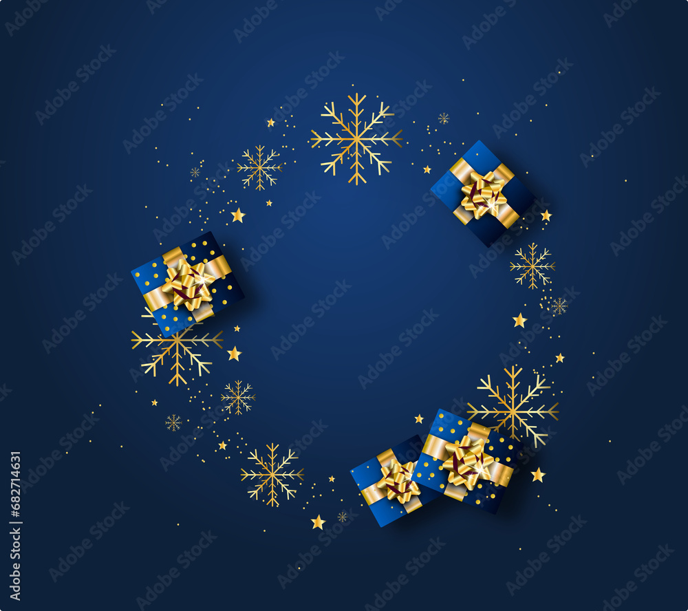 Blue christmas design background Blue christmas design background