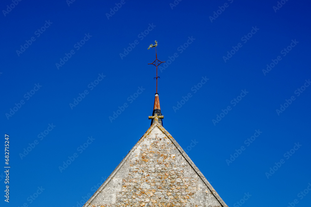 Catholic church in Saint Aubin, Eure, France.