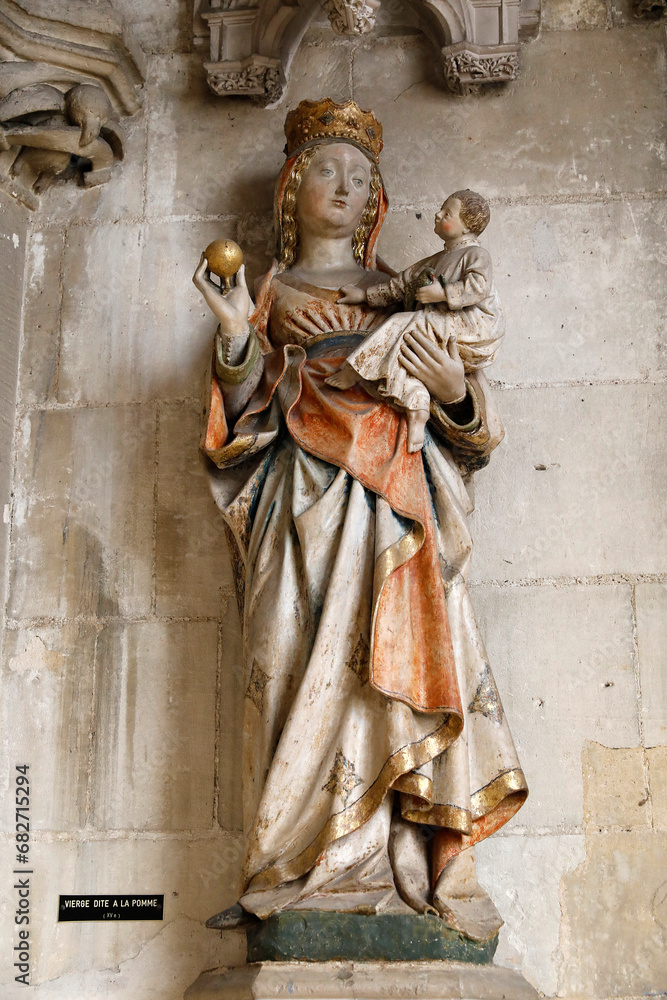 14th-century polychrome statue of 14th-century polychrome statue of
