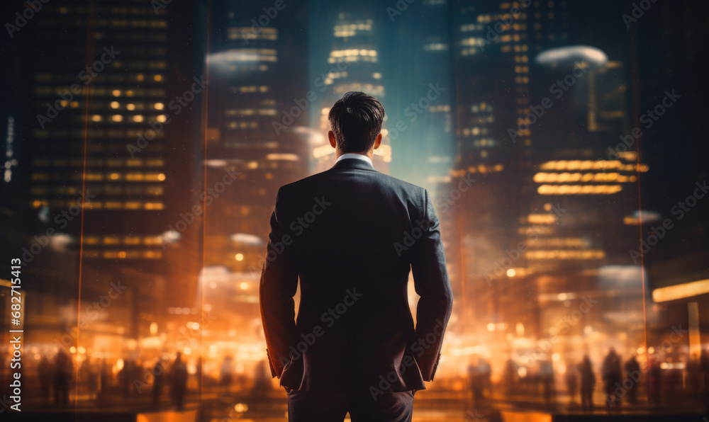 Young start up entrepreneur with visions and goals for his future business Young start up entrepreneur with visions and goals for his future business