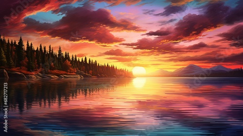 Beautiful Sky Narure Art Sunset
