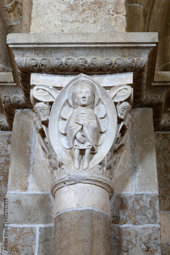 Saint Mary Magdalene basilica, Vezelay, France. Capital : Daniel photo