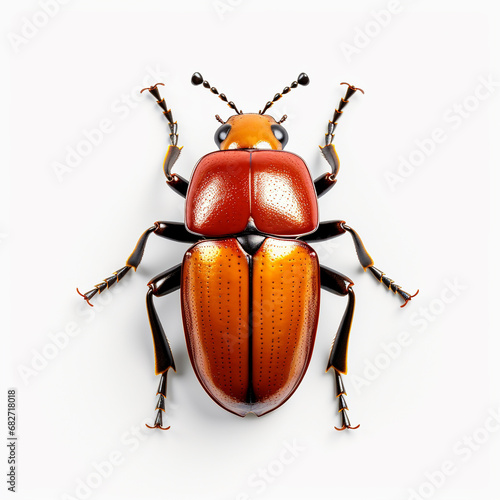 Beetle insect isolated on white background © Diana