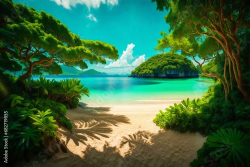tropical island
