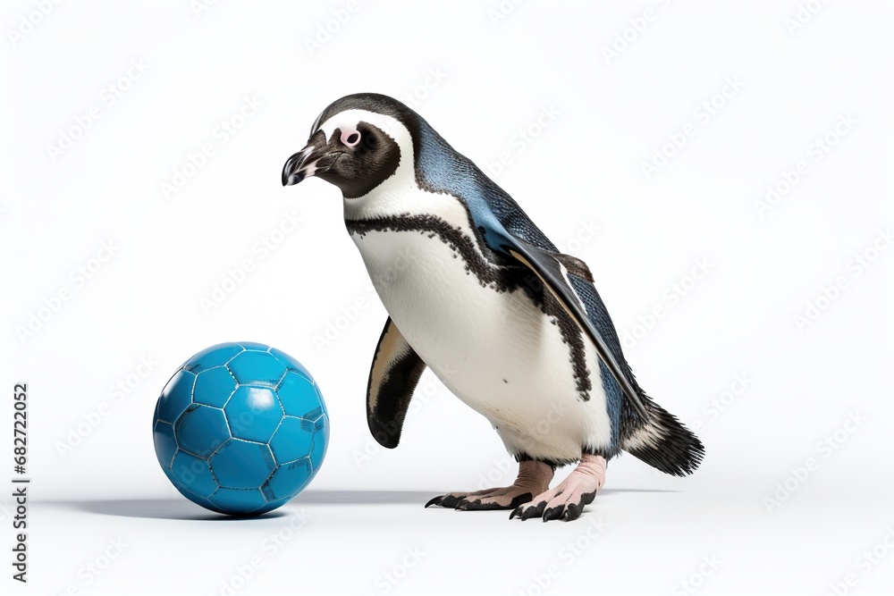 Fototapeta premium Penguin on a white background
