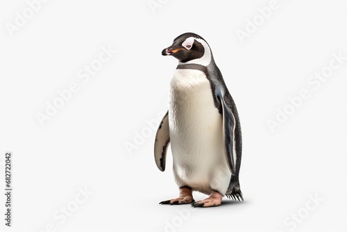 Penguin on a white background