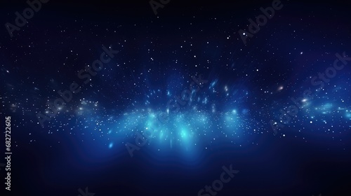 Dark blue technology and glow particle abstract background high resolution.