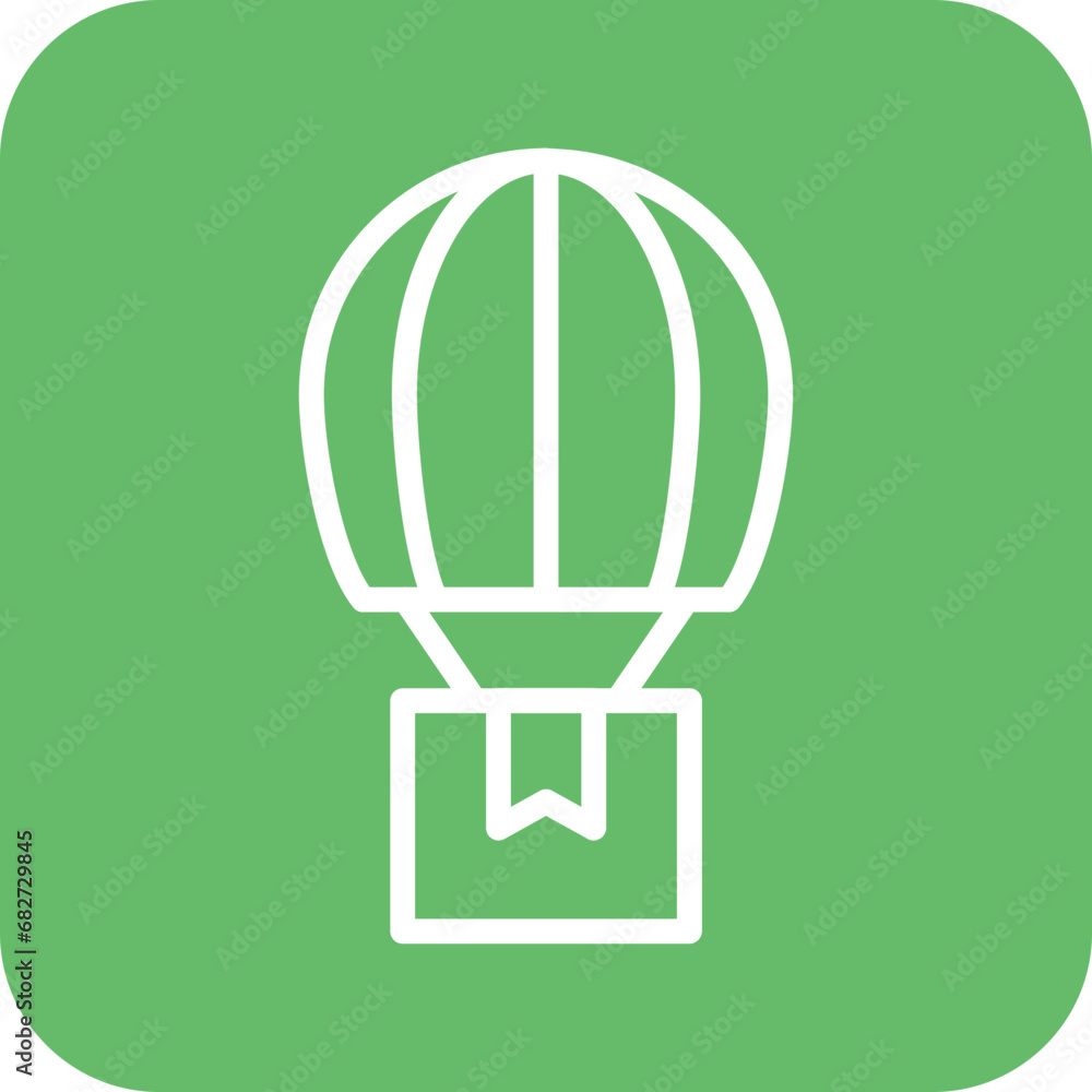 Air Balloon Delivery Icon Air Balloon Delivery Icon