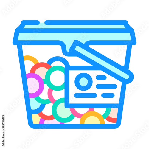 sensory beads fidget toy color icon vector. sensory beads fidget toy sign. isolated symbol illustration