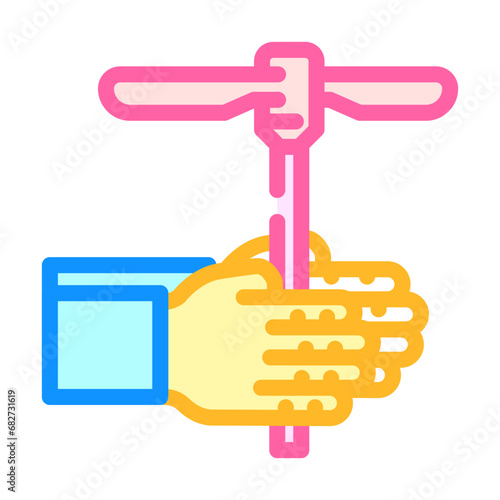 twisting toy fidget color icon vector. twisting toy fidget sign. isolated symbol illustration