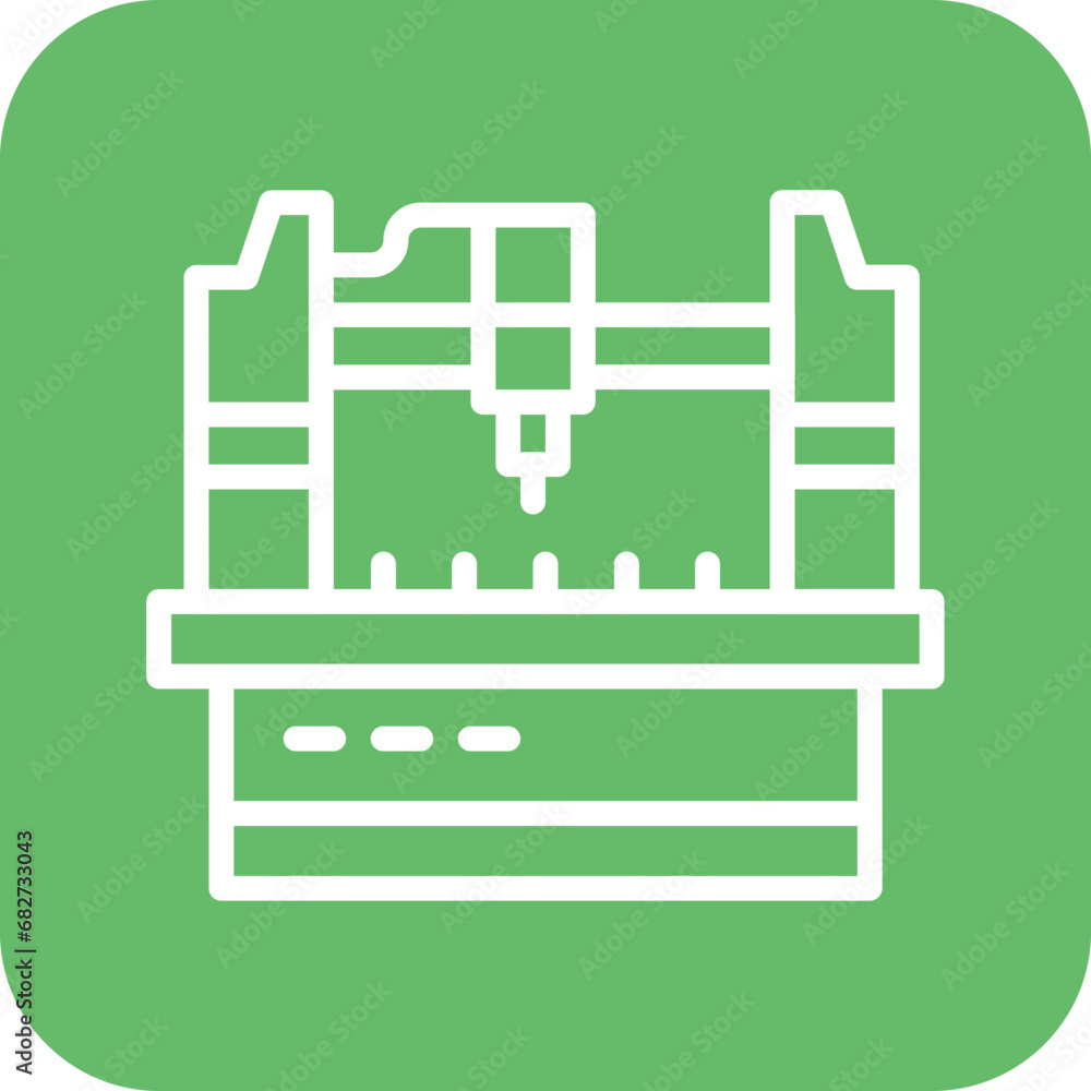 Cnc Machine Icon Cnc Machine Icon