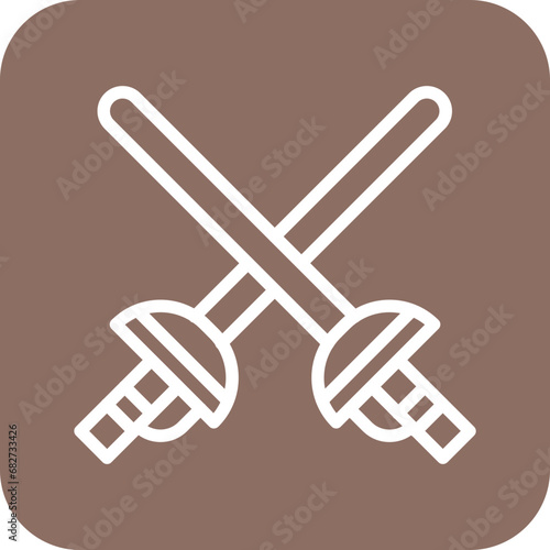 Fencing Sports Icon