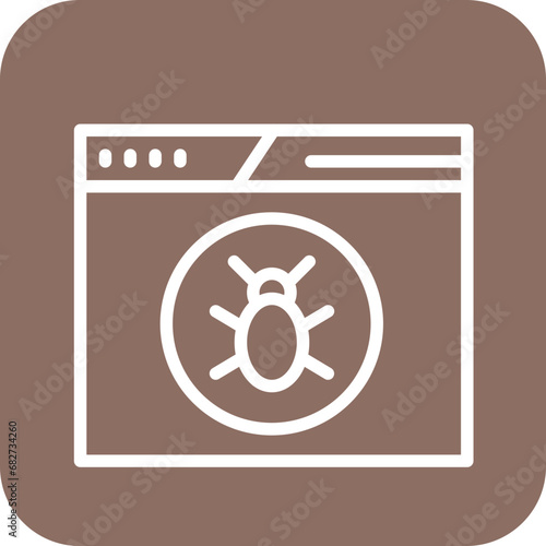 Laptop Virus Icon
