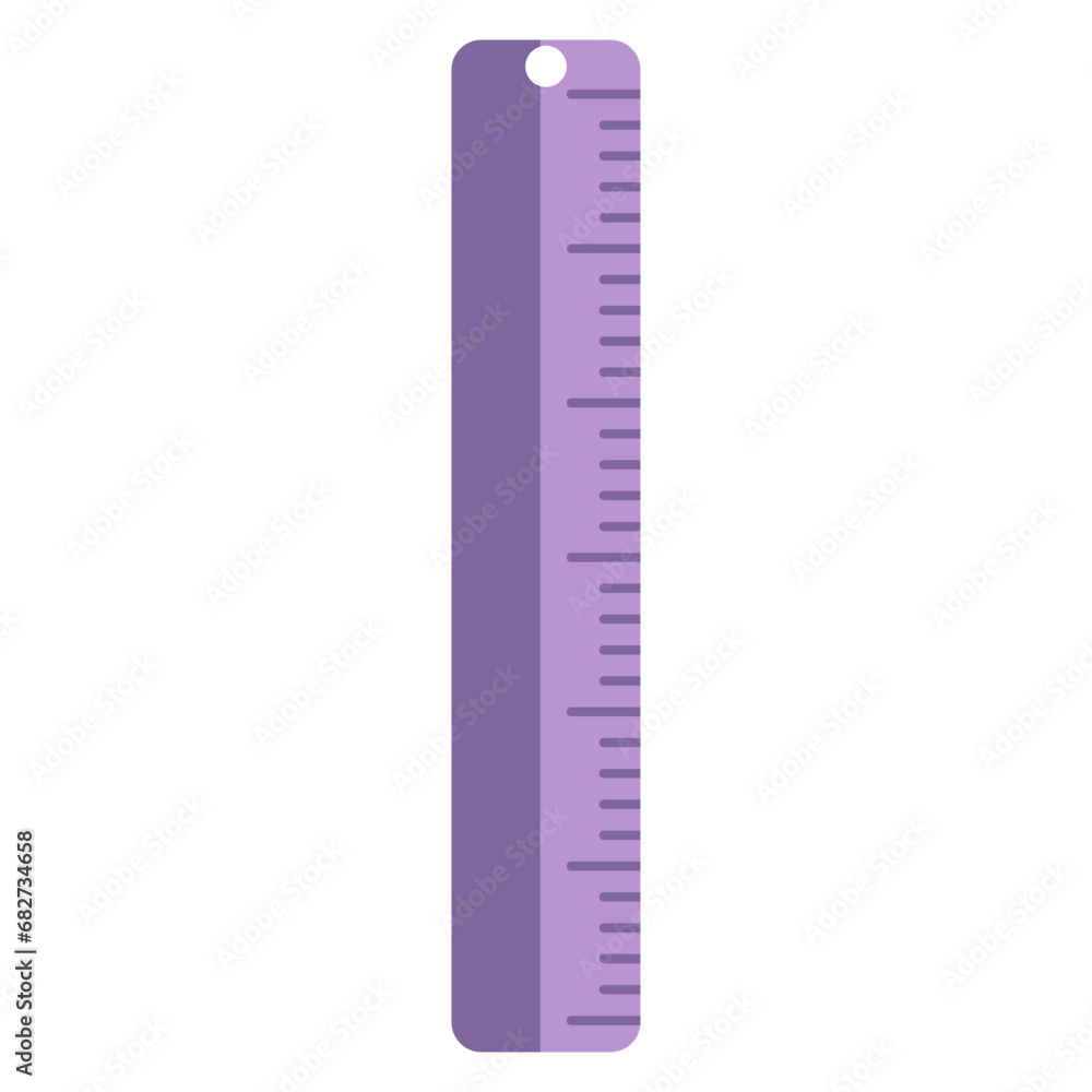 Flat isolated illustration of purple rule vector icon isolated on white background. Flat isolated illustration of purple rule vector icon isolated on white background.