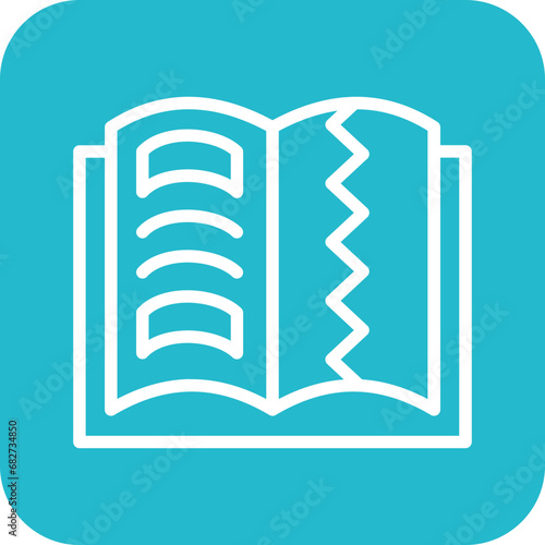 Teared Book Icon
