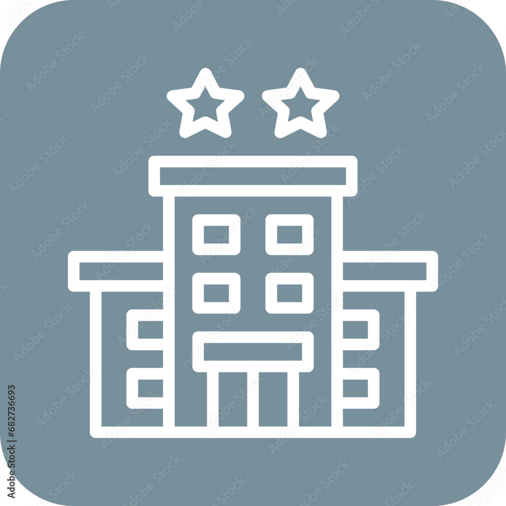 2 Star Hotel Icon 2 Star Hotel Icon