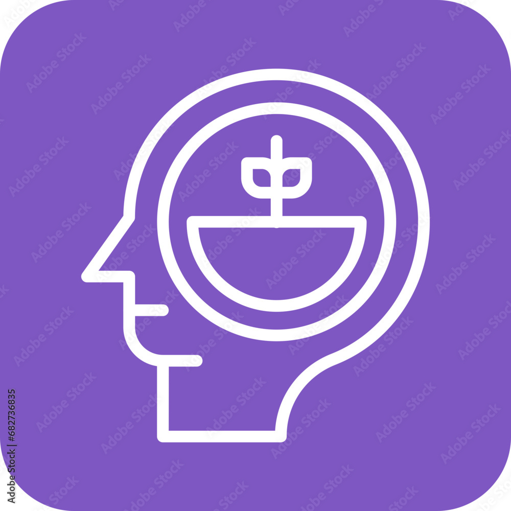 Mental Growth Icon Mental Growth Icon