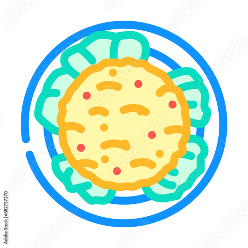 kisir turkish cuisine color icon vector. kisir turkish cuisine sign. isolated symbol illustration