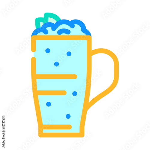 ayran turkish cuisine color icon vector. ayran turkish cuisine sign. isolated symbol illustration