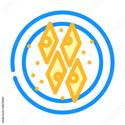 baklava pastry turkish cuisine color icon vector. baklava pastry turkish cuisine sign. isolated symbol illustration