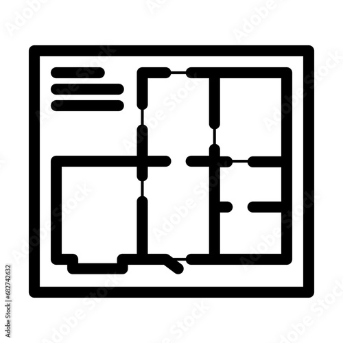 floor plans architectural drafter line icon vector. floor plans architectural drafter sign. isolated contour symbol black illustration