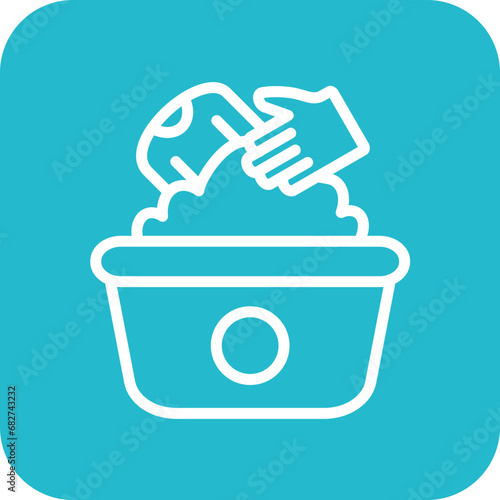 Hand Washing Clothes Icon