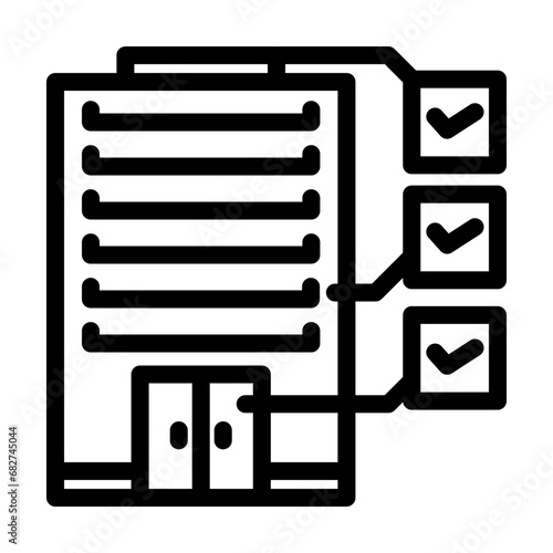 building specifications architectural drafter line icon vector. building specifications architectural drafter sign. isolated contour symbol black illustration