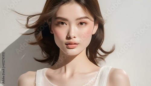Tableau sur toile Gorgeous Female Asian Model