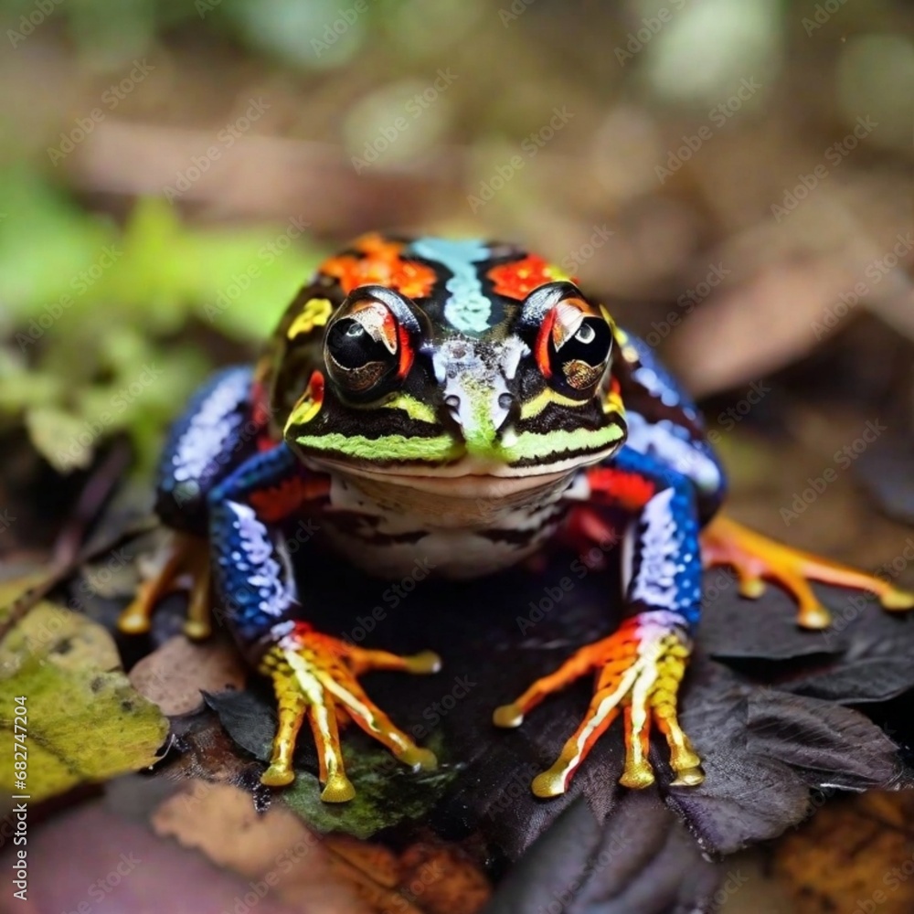 Obraz premium frog in the grass