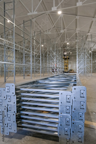 shelves and racks for new warehouse 