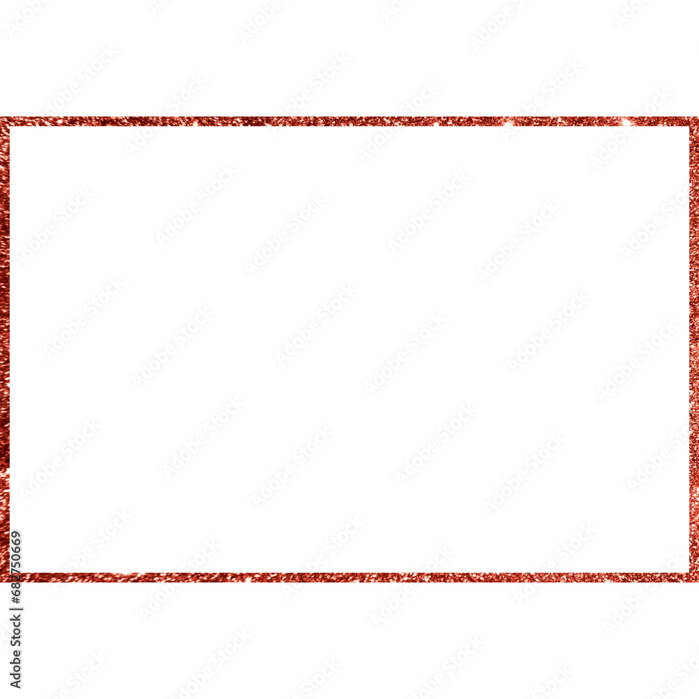 Rectangle Shape With Glitter Frame Rectangle Shape With Glitter Frame