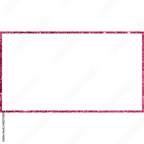 Rectangle Shape With Glitter Frame