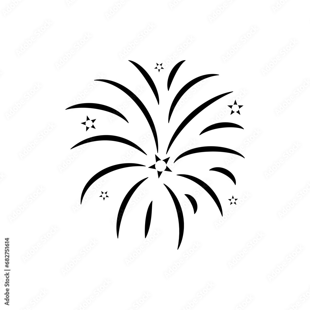 exclusive black firework explosion effect anniversary
