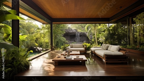House Blending with Nature: Veranda for Outdoor Relaxation © Pretty Panda