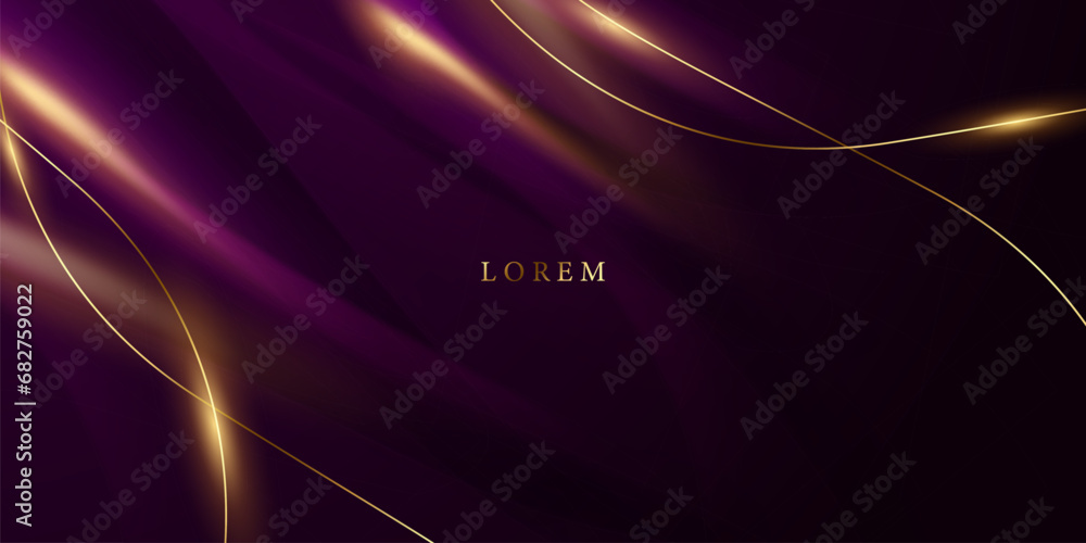 Obraz premium purple abstract background with luxury elements vector illustration