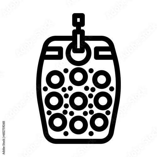 tactile toy fidget line icon vector. tactile toy fidget sign. isolated contour symbol black illustration